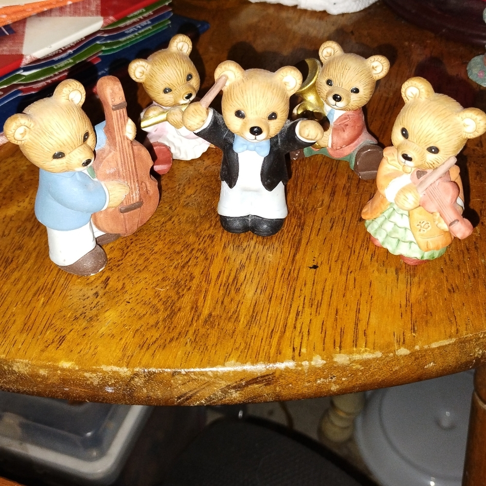 Homco Vintage Bears with Music Instruments
